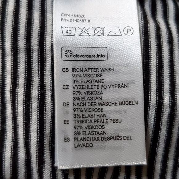 H&M Basic Striped Sleeveless Tee Dress Size S - Picture 7 of 8